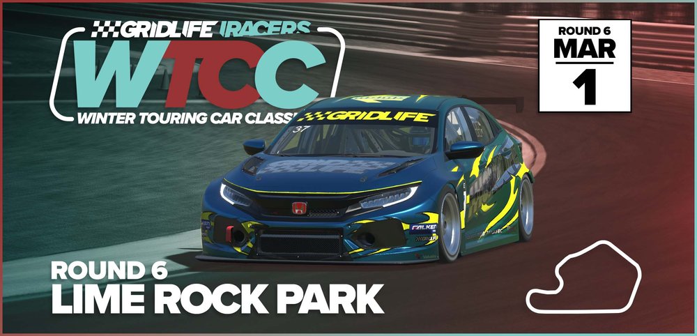Lime Rock Park Set to Host Round 6 of the GRIDLIFE Winter Touring Car Classic iRacing Event
