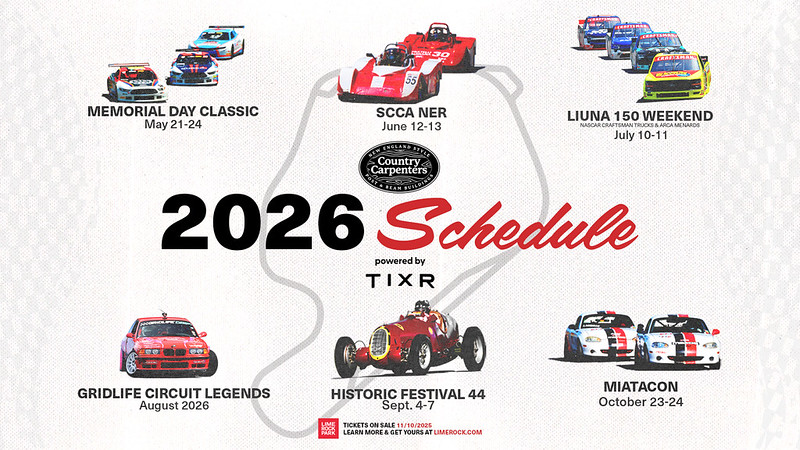 Lime Rock Park Announces 2026 Schedule