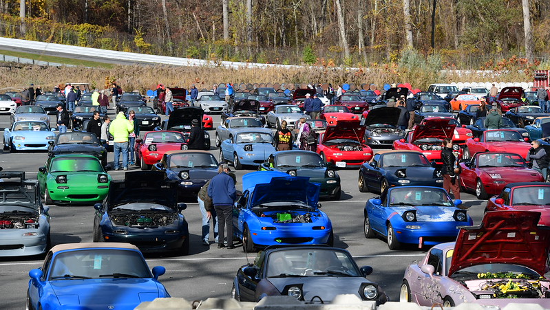 A Sea of Miatas Flood Lime Rock Park for Third Annual MiataCon