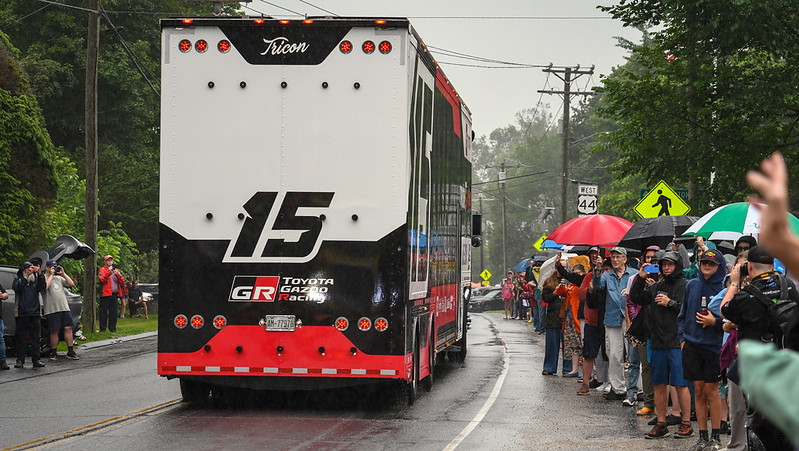 NASCAR Hauler Parade and Pit Stop Party at the White Hart Inn Return to Salisbury on July 9